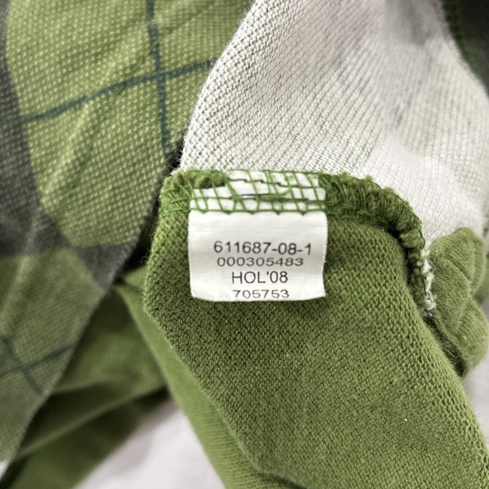 Old Navy Polo Shirt Women's Medium Green Argyle Print Cropped Y2K - Picture 8 of 9